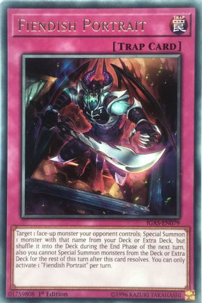 Fiendish Portrait [IGAS-EN079] Rare - Yu-Gi-Oh! - Card Brawlers | Quebec | Canada |