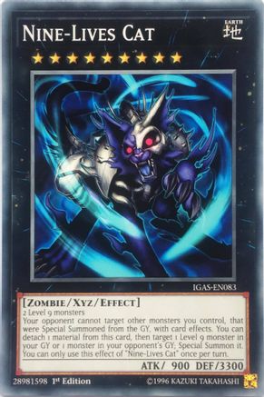 Nine-Lives Cat [IGAS-EN083] Common - Yu-Gi-Oh! - Card Brawlers | Quebec | Canada |