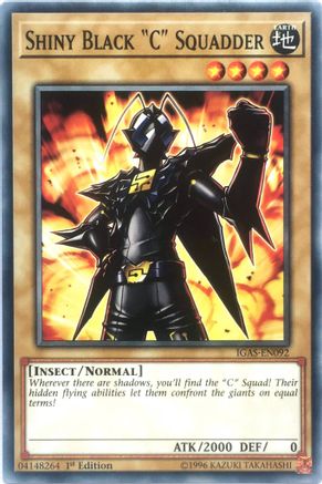 Shiny Black "C" Squadder [IGAS-EN092] Common - Yu-Gi-Oh! - Card Brawlers | Quebec | Canada |