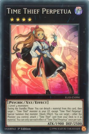Time Thief Perpetua [IGAS-EN094] Super Rare - Yu-Gi-Oh! - Card Brawlers | Quebec | Canada |