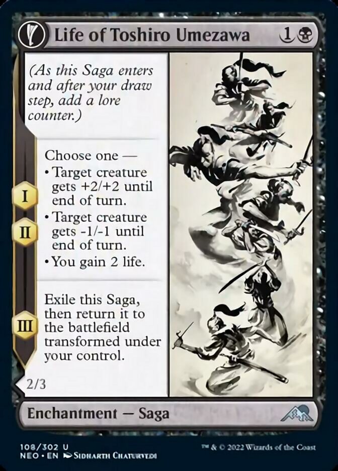 Life of Toshiro Umezawa // Memory of Toshiro [Kamigawa: Neon Dynasty] - Magic: The Gathering - Card Brawlers | Quebec | Canada |
