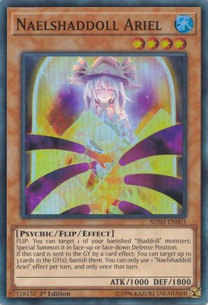 Naelshaddoll Ariel [SDSH-EN003] Super Rare - Yu-Gi-Oh! - Card Brawlers | Quebec | Canada |