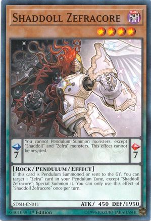 Shaddoll Zefracore [SDSH-EN011] Common - Yu-Gi-Oh! - Card Brawlers | Quebec | Canada |