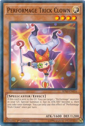 Performage Trick Clown [SDSH-EN016] Common - Yu-Gi-Oh! - Card Brawlers | Quebec | Canada |