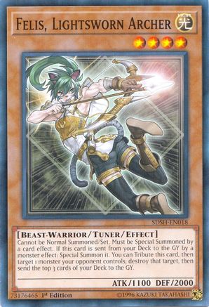 Felis, Lightsworn Archer [SDSH-EN018] Common - Yu-Gi-Oh! - Card Brawlers | Quebec | Canada |