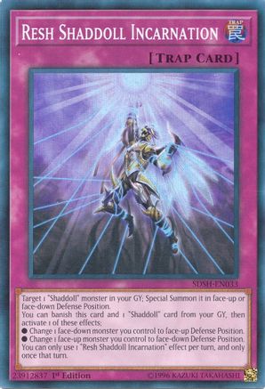 Resh Shaddoll Incarnation [SDSH-EN033] Super Rare - Yu-Gi-Oh! - Card Brawlers | Quebec | Canada |