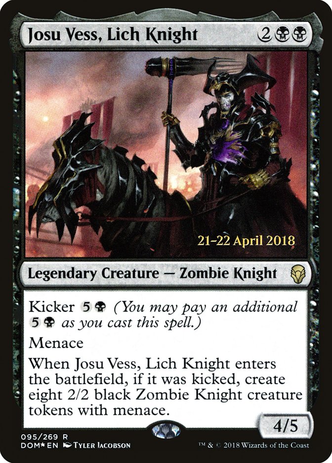 Josu Vess, Lich Knight [Dominaria Prerelease Promos] - Magic: The Gathering - Card Brawlers | Quebec | Canada |