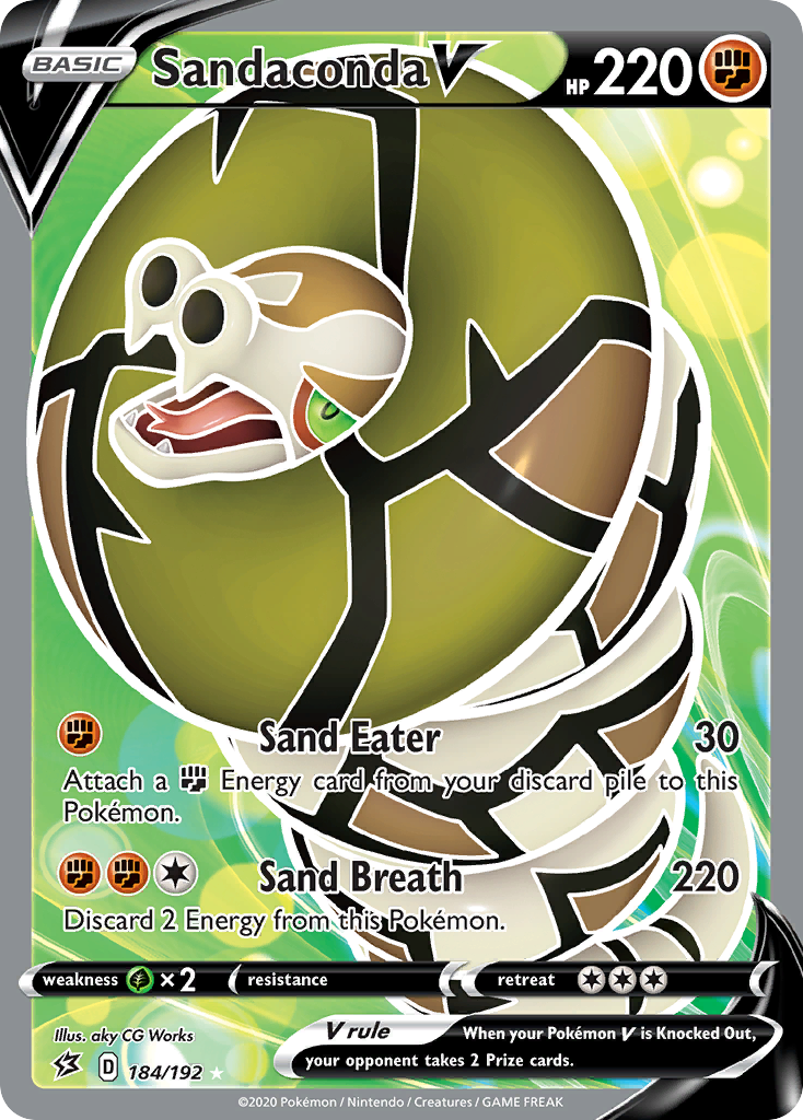 Sandaconda V (184/192) [Sword & Shield: Rebel Clash] - Pokémon - Card Brawlers | Quebec | Canada |
