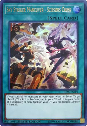 Sky Striker Maneuver - Scissors Cross [IGAS-ENSP1] Ultra Rare - Yu-Gi-Oh! - Card Brawlers | Quebec | Canada |