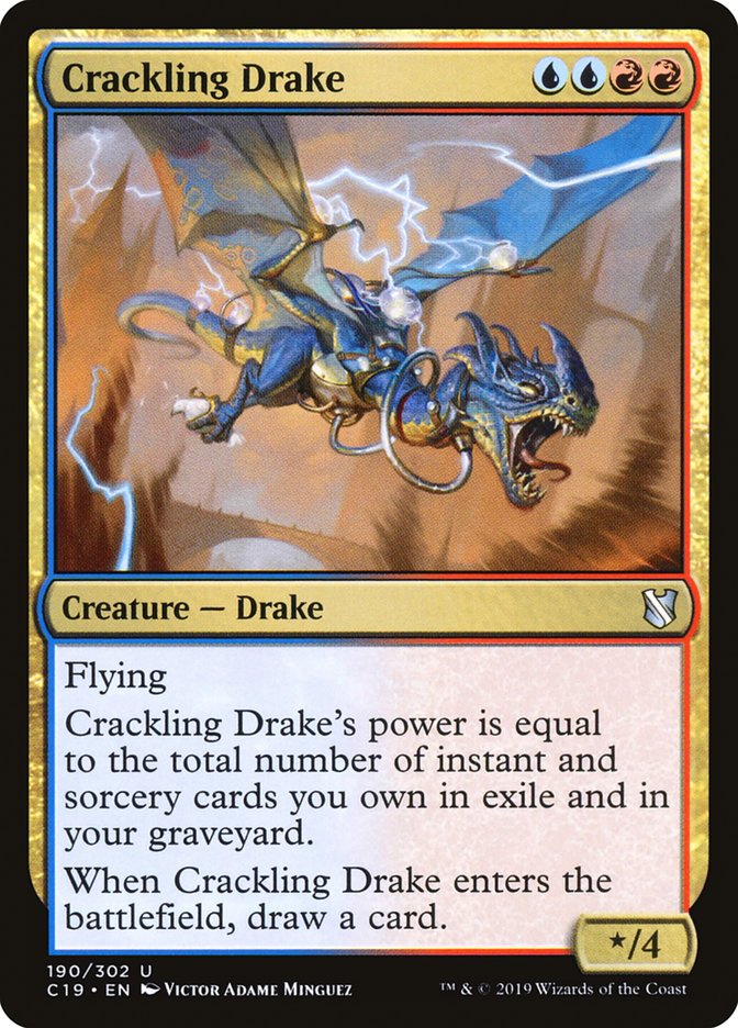 Crackling Drake [Commander 2019] - Magic: The Gathering - Card Brawlers | Quebec | Canada |