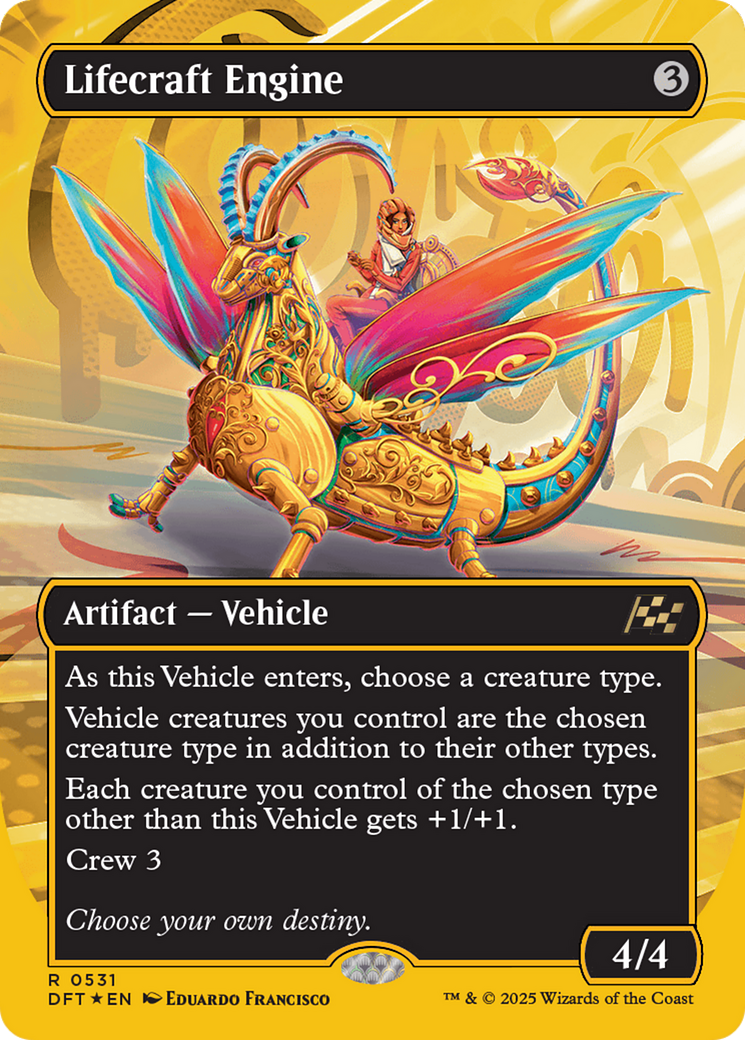Lifecraft Engine (Borderless) (First-Place Foil) [Aetherdrift] - Magic: The Gathering - Card Brawlers | Quebec | Canada |