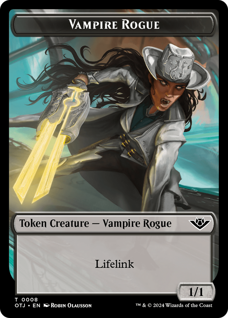 Vampire Rogue // Plot Double-Sided Token [Outlaws of Thunder Junction Tokens] - Magic: The Gathering - Card Brawlers | Quebec | Canada |