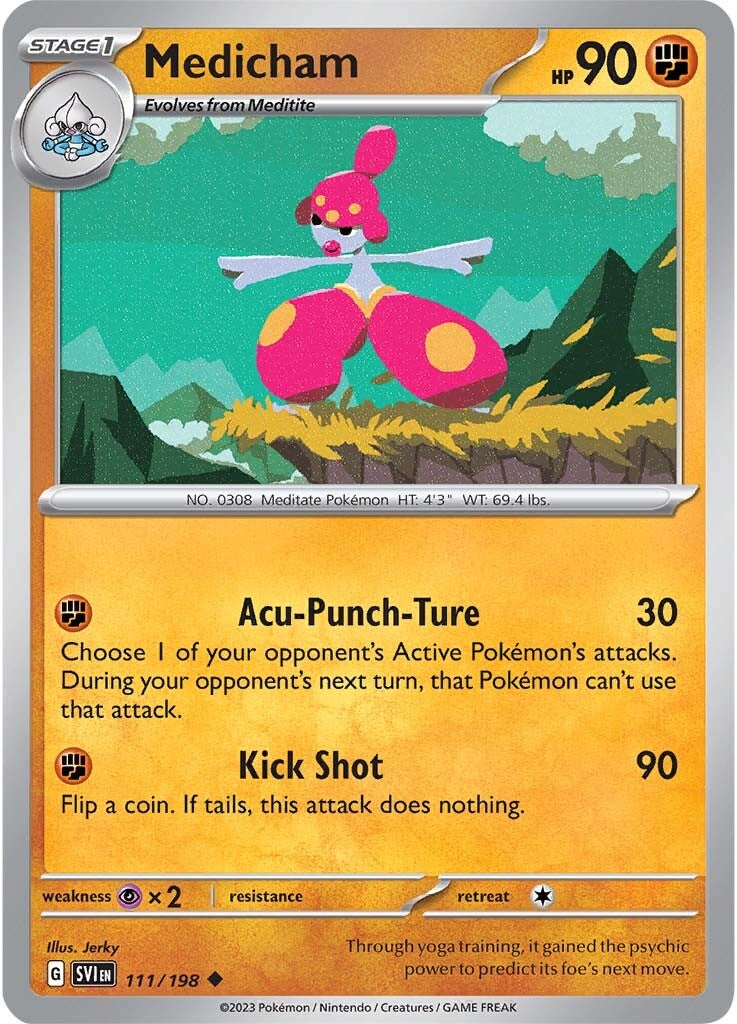 Medicham (111/198) [Scarlet & Violet: Base Set] - Pokémon - Card Brawlers | Quebec | Canada |