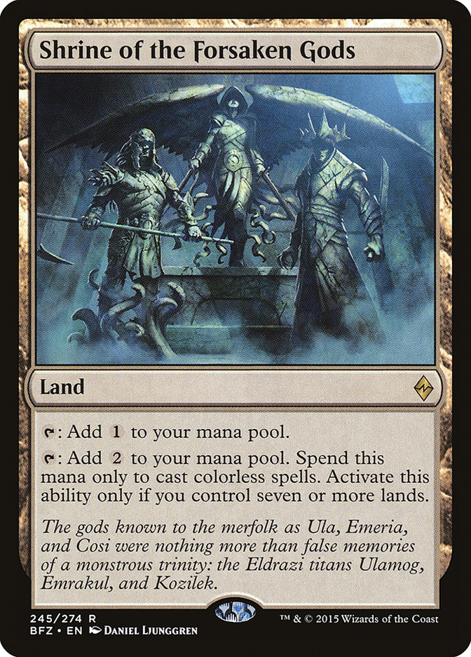Shrine of the Forsaken Gods [Battle for Zendikar] - Magic: The Gathering - Card Brawlers | Quebec | Canada |
