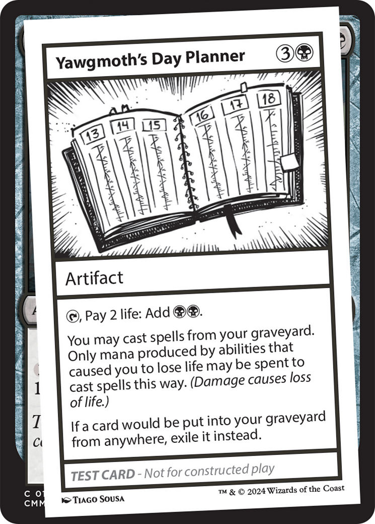 Yawgmoth's Day Planner [Mystery Booster 2 Playtest Cards] - Magic: The Gathering - Card Brawlers | Quebec | Canada |