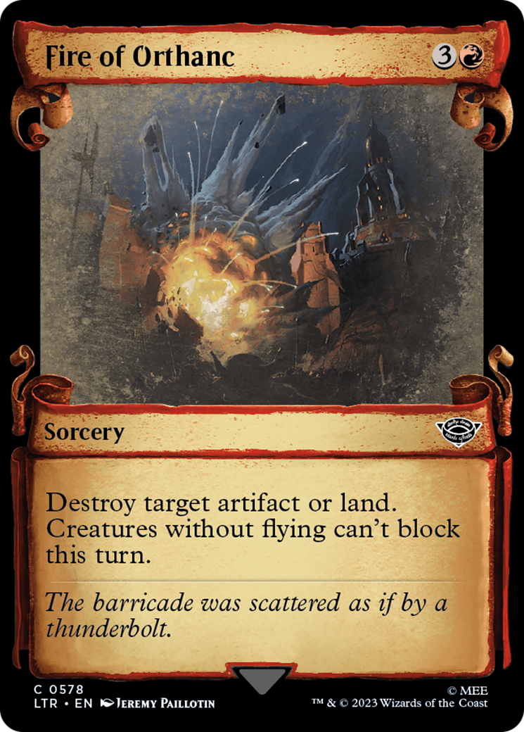 Fire of Orthanc [The Lord of the Rings: Tales of Middle-Earth Showcase Scrolls] - Magic: The Gathering - Card Brawlers | Quebec | Canada |