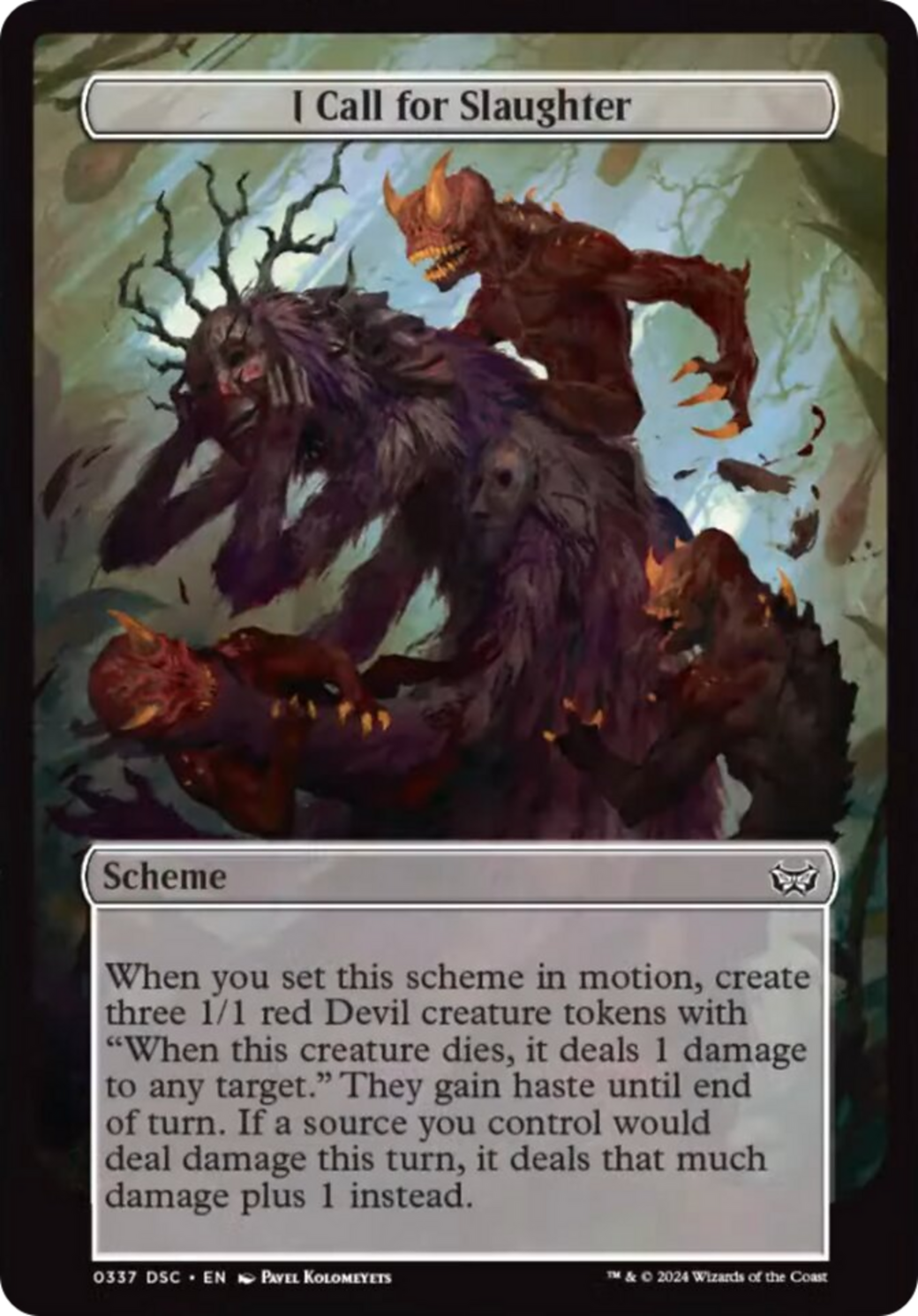 I Call for Slaughter (Full Art) [Duskmourn: Archenemy] - Magic: The Gathering - Card Brawlers | Quebec | Canada |