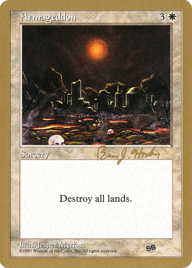 Armageddon (Brian Hacker) (SB) [World Championship Decks 1998] - Magic: The Gathering - Card Brawlers | Quebec | Canada |