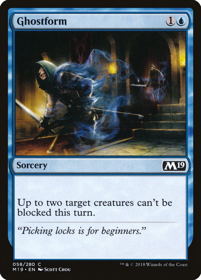 Ghostform [Core Set 2019] - Magic: The Gathering - Card Brawlers | Quebec | Canada |