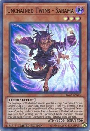 Unchained Twins - Sarama [IGAS-ENSE4] Super Rare - Yu-Gi-Oh! - Card Brawlers | Quebec | Canada |