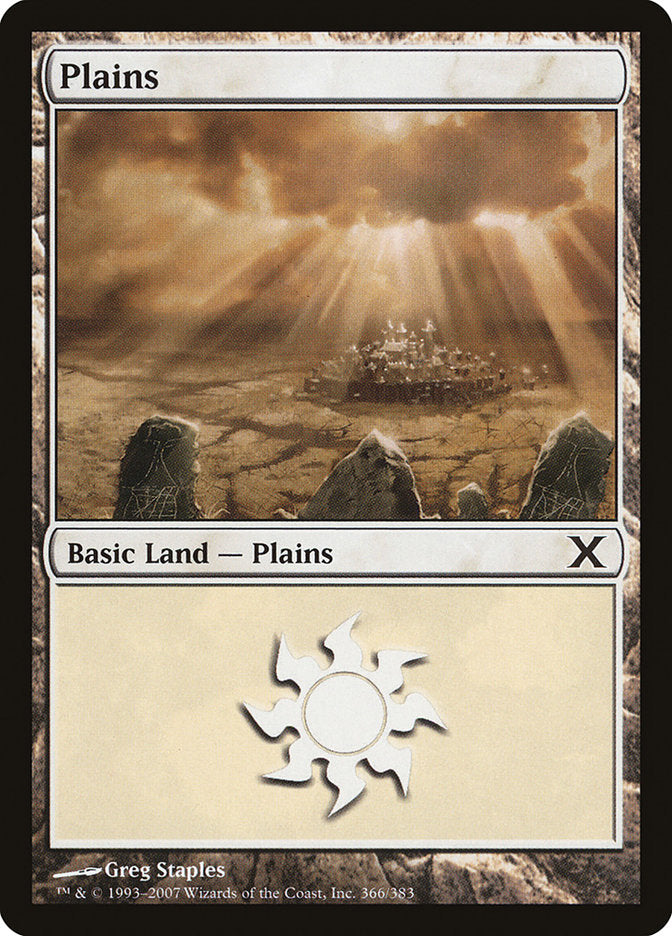 Plains (366) [Tenth Edition] - Magic: The Gathering - Card Brawlers | Quebec | Canada |