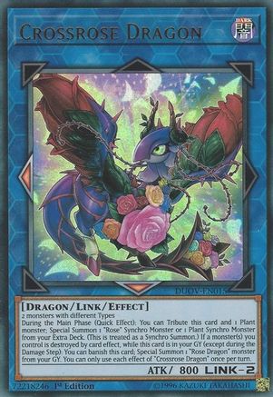 Crossrose Dragon [DUOV-EN015] Ultra Rare - Yu-Gi-Oh! - Card Brawlers | Quebec | Canada |
