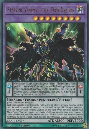 Starving Venemy Lethal Dose Dragon [DUOV-EN037] Ultra Rare - Yu-Gi-Oh! - Card Brawlers | Quebec | Canada |