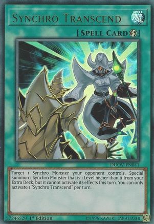 Synchro Transcend [DUOV-EN041] Ultra Rare - Yu-Gi-Oh! - Card Brawlers | Quebec | Canada |