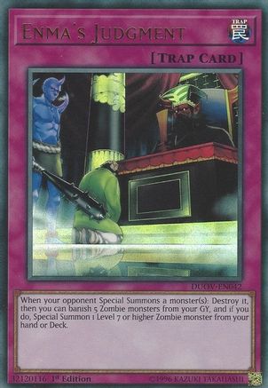 Enma's Judgment [DUOV-EN042] Ultra Rare - Yu-Gi-Oh! - Card Brawlers | Quebec | Canada |