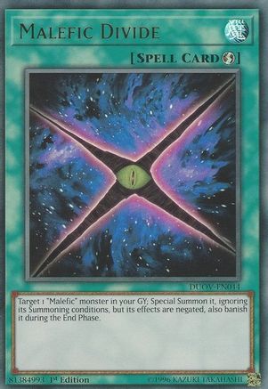 Malefic Divide [DUOV-EN044] Ultra Rare - Yu-Gi-Oh! - Card Brawlers | Quebec | Canada |
