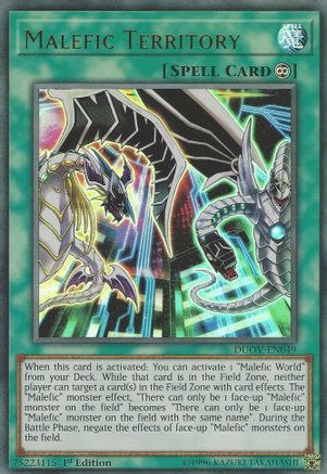Malefic Territory [DUOV-EN049] Ultra Rare - Yu-Gi-Oh! - Card Brawlers | Quebec | Canada |
