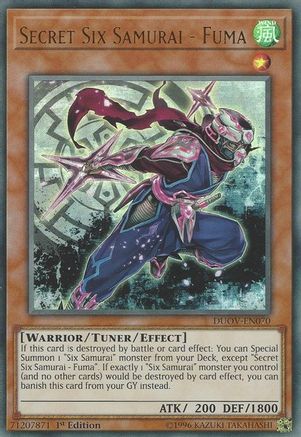Secret Six Samurai - Fuma [DUOV-EN070] Ultra Rare - Yu-Gi-Oh! - Card Brawlers | Quebec | Canada |