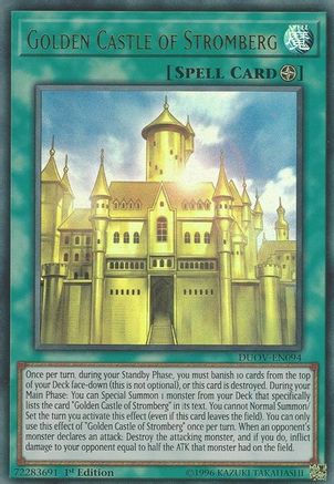 Golden Castle of Stromberg [DUOV-EN094] Ultra Rare - Yu-Gi-Oh! - Card Brawlers | Quebec | Canada |