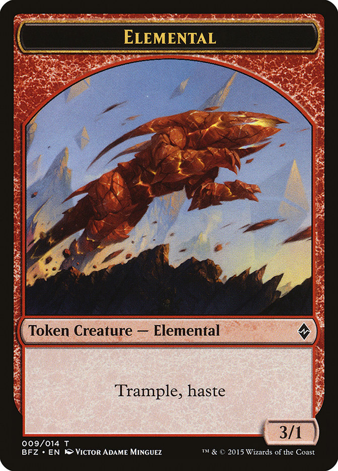 Elemental Token (009/014) [Battle for Zendikar Tokens] - Magic: The Gathering - Card Brawlers | Quebec | Canada |