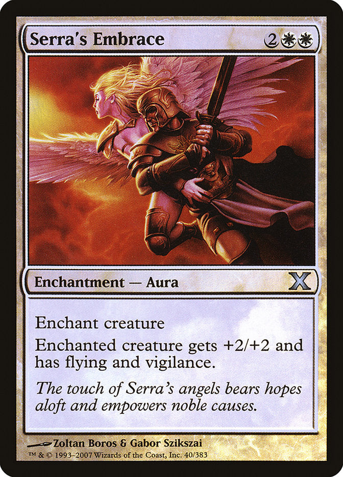 Serra's Embrace (Premium Foil) [Tenth Edition] - Magic: The Gathering - Card Brawlers | Quebec | Canada |
