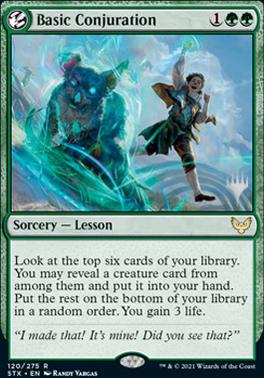 Basic Conjuration (Promo Pack) [Strixhaven: School of Mages Promos] - Magic: The Gathering - Card Brawlers | Quebec | Canada |