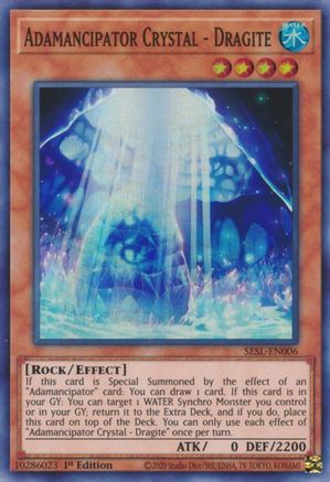 Adamancipator Crystal - Dragite [SESL-EN006] Super Rare - Yu-Gi-Oh! - Card Brawlers | Quebec | Canada |