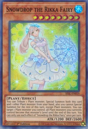 Snowdrop the Rikka Fairy [SESL-EN019] Super Rare - Yu-Gi-Oh! - Card Brawlers | Quebec | Canada |