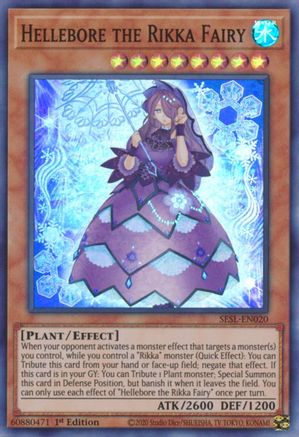 Hellebore the Rikka Fairy [SESL-EN020] Super Rare - Yu-Gi-Oh! - Card Brawlers | Quebec | Canada |