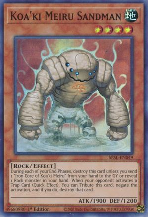 Koa'ki Meiru Sandman [SESL-EN049] Super Rare - Yu-Gi-Oh! - Card Brawlers | Quebec | Canada |
