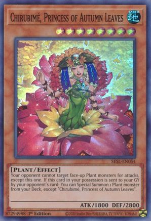 Chirubime, Princess of Autumn Leaves [SESL-EN054] Super Rare - Yu-Gi-Oh! - Card Brawlers | Quebec | Canada |