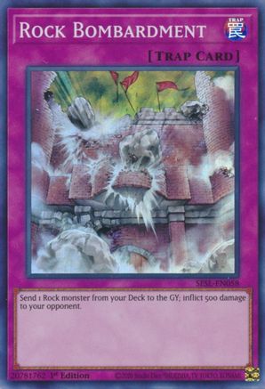 Rock Bombardment [SESL-EN058] Super Rare - Yu-Gi-Oh! - Card Brawlers | Quebec | Canada |