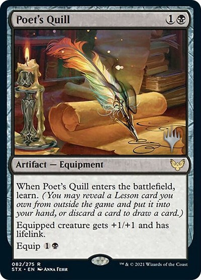 Poet's Quill (Promo Pack) [Strixhaven: School of Mages Promos] - Magic: The Gathering - Card Brawlers | Quebec | Canada |
