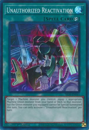 Unauthorized Reactivation [SR10-EN041] Super Rare - Yu-Gi-Oh! - Card Brawlers | Quebec | Canada |