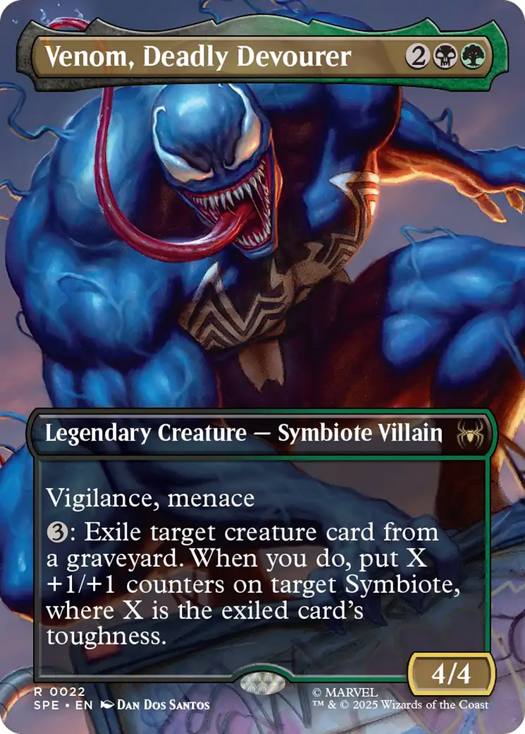 Venom, Deadly Devourer (Borderless) [Marvel's Spider-Man: Eternal-Legal] - Magic: The Gathering - Card Brawlers | Quebec | Canada |