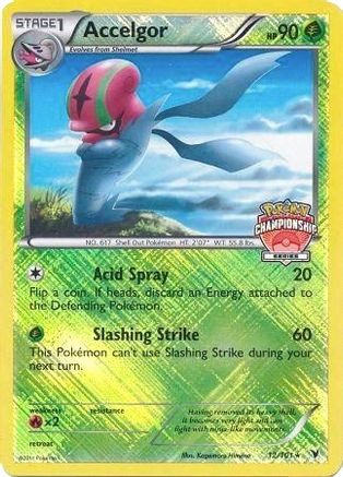 Accelgor (12/101) (Championship Promo) [Black & White: Noble Victories] - Pokémon - Card Brawlers | Quebec | Canada |