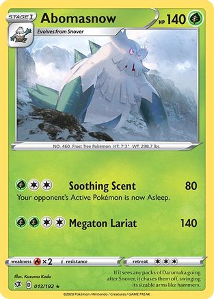 Abomasnow (013/192) [Sword & Shield: Rebel Clash] - Pokémon - Card Brawlers | Quebec | Canada |