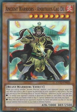 Ancient Warriors - Ambitious Cao De [ETCO-EN020] Super Rare - Yu-Gi-Oh! - Card Brawlers | Quebec | Canada |