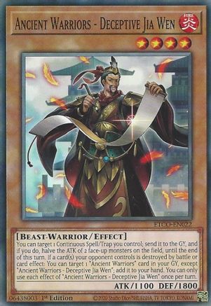 Ancient Warriors - Deceptive Jia Wen [ETCO-EN022] Common - Yu-Gi-Oh! - Card Brawlers | Quebec | Canada |
