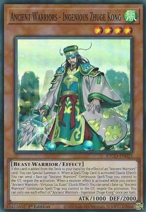 Ancient Warriors - Ingenious Zhuge Kong [ETCO-EN023] Super Rare